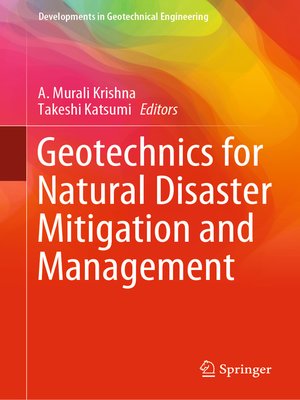 cover image of Geotechnics for Natural Disaster Mitigation and Management